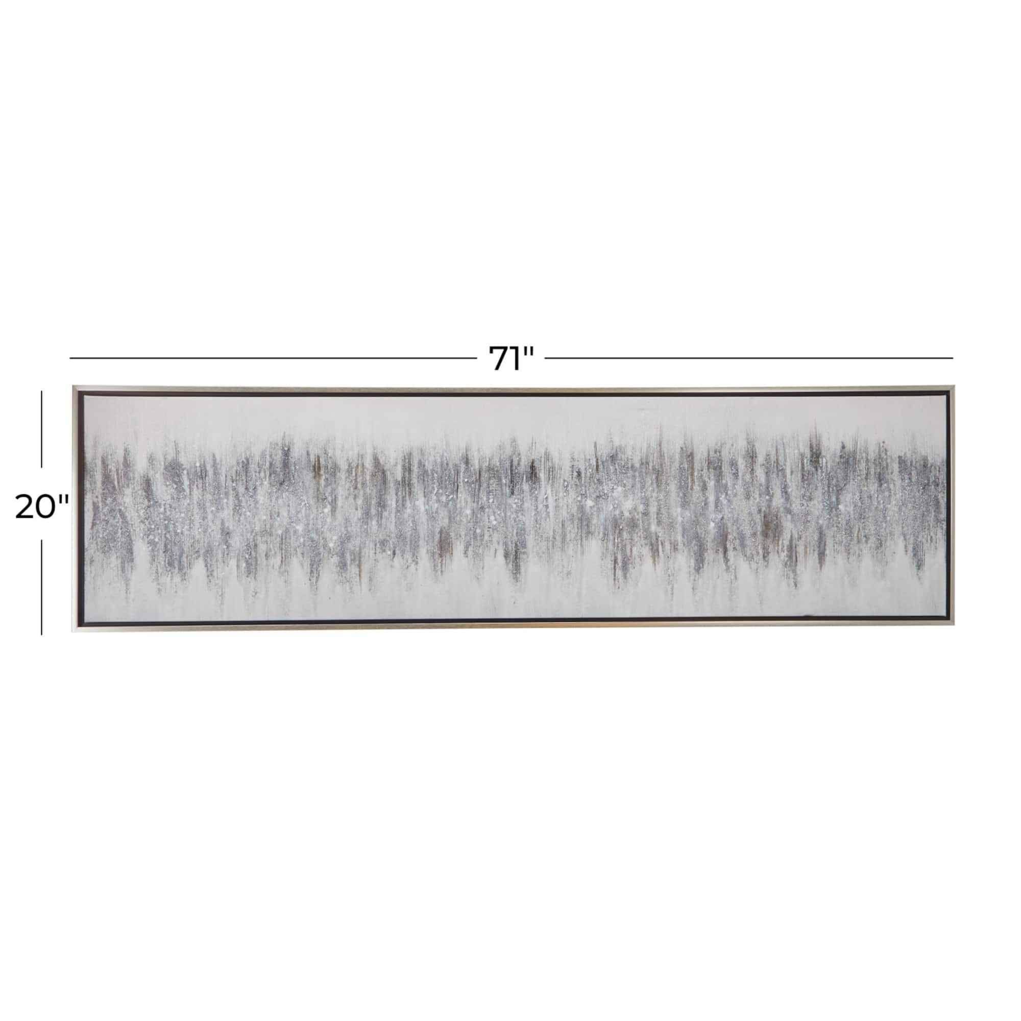 71" Gray Modern Framed Wall Art
